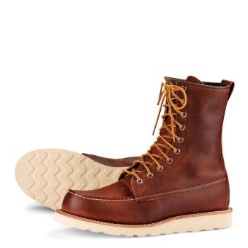 Red Wing 8-inch Classic Moc 8-Inch Boot in Copper Rough & Tough Leather Laarzen Heren DonkerBruin - 8830